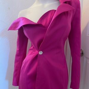 Beautiful fuchsia dress blazer dress with dress attached